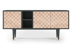 New Mueble de TV - 150х69х41 cm - T5 - Pastel Sunrise, Antracite Cinza antracite