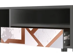 Hot Mueble de TV - 115х59х48 cm - T3 - Pastel Fairytale, Antracite Cinza antracite