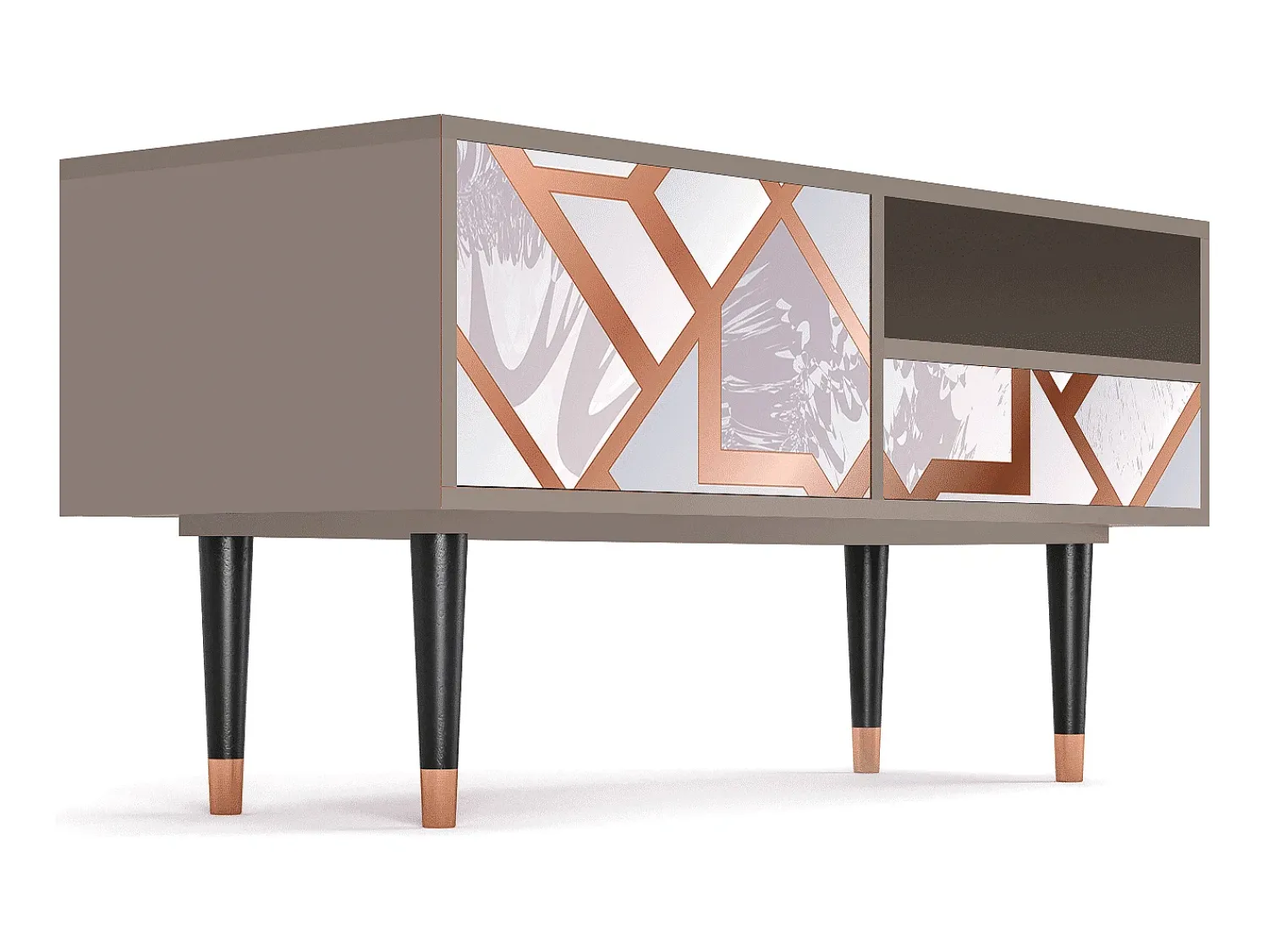 Móvel De Tv| Mueble de TV - 115х59х48 cm - T3 - Pastel Fairytale, Latte Bege