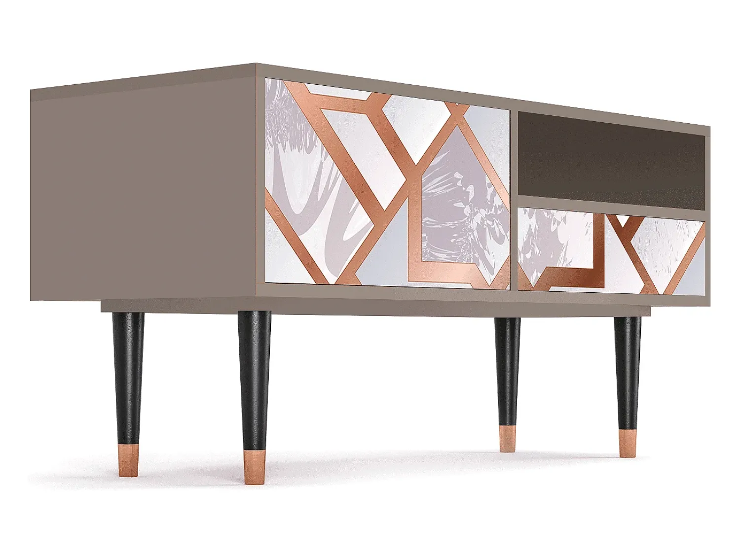 Móvel De Tv| Mueble de TV - 115х59х48 cm - T3 - Pastel Fairytale, Latte Bege