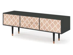 Móvel De Tv* Mueble de TV - 170х59х48 cm - T4 - Pastel Sunrise, Antracite Cinza antracite
