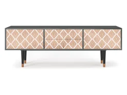 Móvel De Tv* Mueble de TV - 170х59х48 cm - T4 - Pastel Sunrise, Antracite Cinza antracite