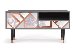 Móvel De Tv* Mueble de TV - 115х59х48 cm - T3 - Pastel Fairytale, Cinza Cinzento