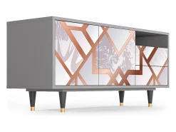Mueble de TV - 125х56х41 cm - T7 - Pastel Fairytale, Cinza^ Móvel De Tv