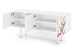 Móvel De Tv* Mueble de TV - 150х69х41 cm - T5 - Pastel Fairytale, Branco Bege