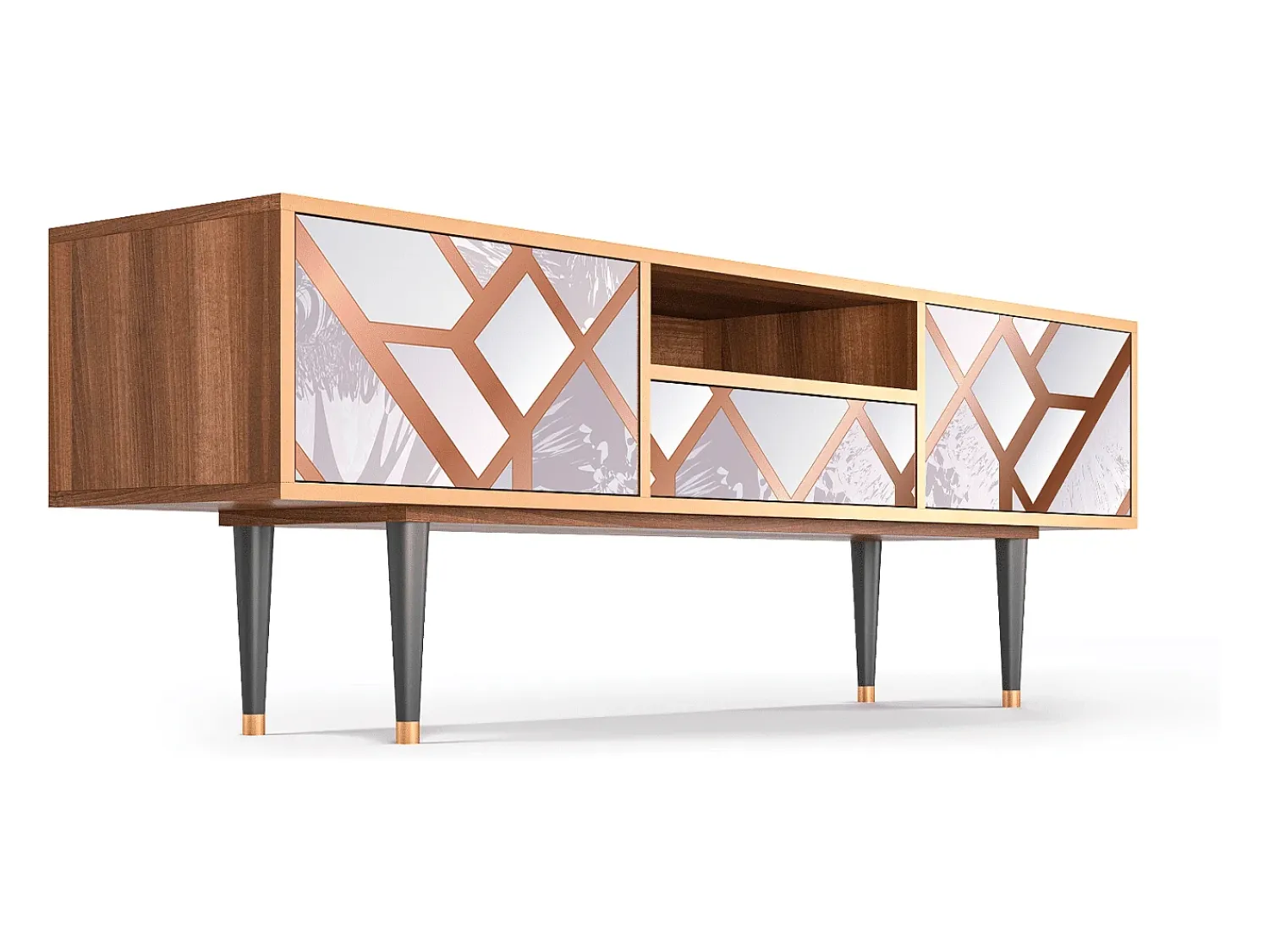 Mueble de TV - 170х59х41 cm - T6 - Pastel Fairytale, Nogueira^ Móvel De Tv