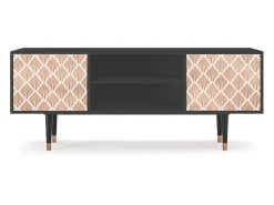Móvel De Tv| Mueble de TV - 170х69х48 cm - T2 - Pastel Sunrise, Antracite Cinza antracite