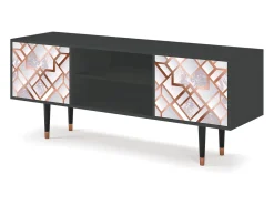 Mueble de TV - 170х69х48 cm - T2 - Pastel Fairytale, Antracite^ Móvel De Tv