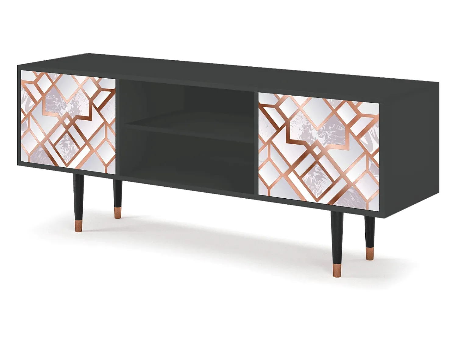 Mueble de TV - 170х69х48 cm - T2 - Pastel Fairytale, Antracite^ Móvel De Tv