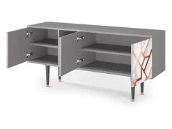 Mueble de TV - 150х69х41 cm - T5 - Pastel Fairytale, Cinza^ Móvel De Tv