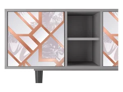 Mueble de TV - 150х69х41 cm - T5 - Pastel Fairytale, Cinza^ Móvel De Tv