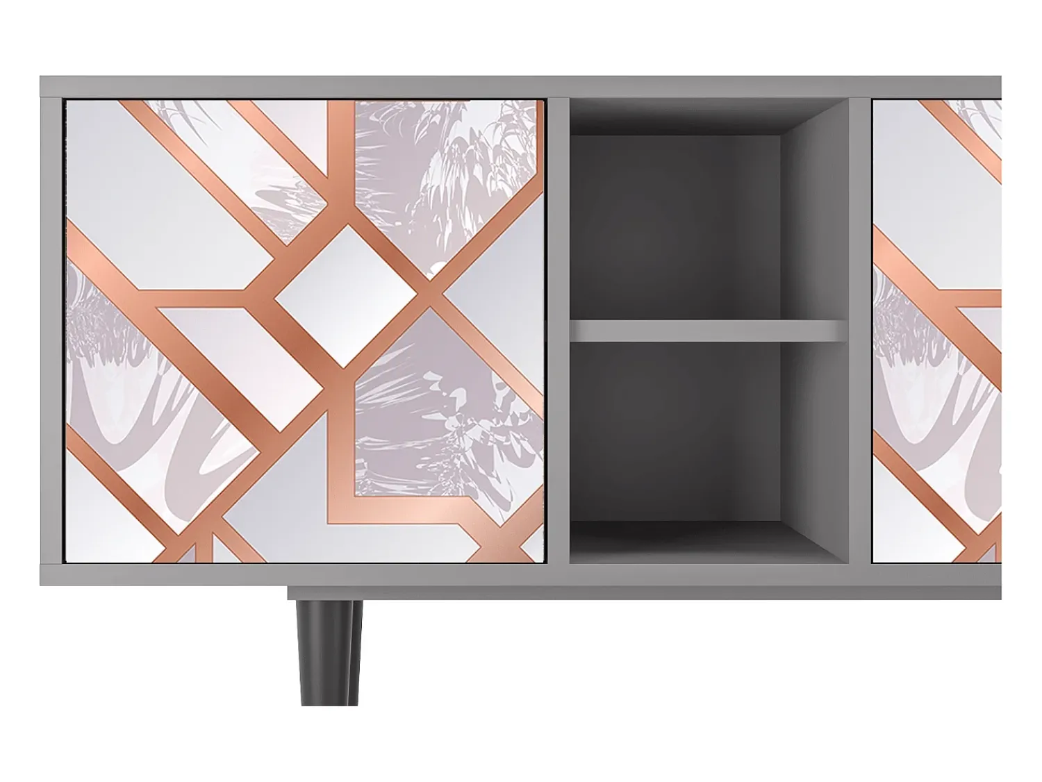 Mueble de TV - 150х69х41 cm - T5 - Pastel Fairytale, Cinza^ Móvel De Tv