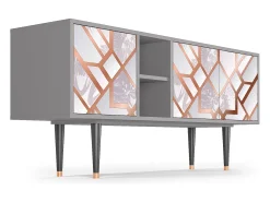 Mueble de TV - 150х69х41 cm - T5 - Pastel Fairytale, Cinza^ Móvel De Tv