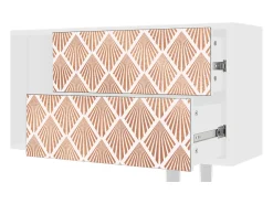 Móvel De Tv| Mueble de TV - 170х69х48 cm - T1 - Pastel Sunrise, Branco Bege