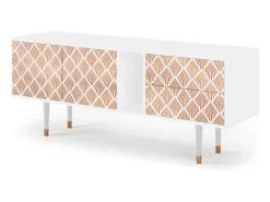 Móvel De Tv| Mueble de TV - 170х69х48 cm - T1 - Pastel Sunrise, Branco Bege