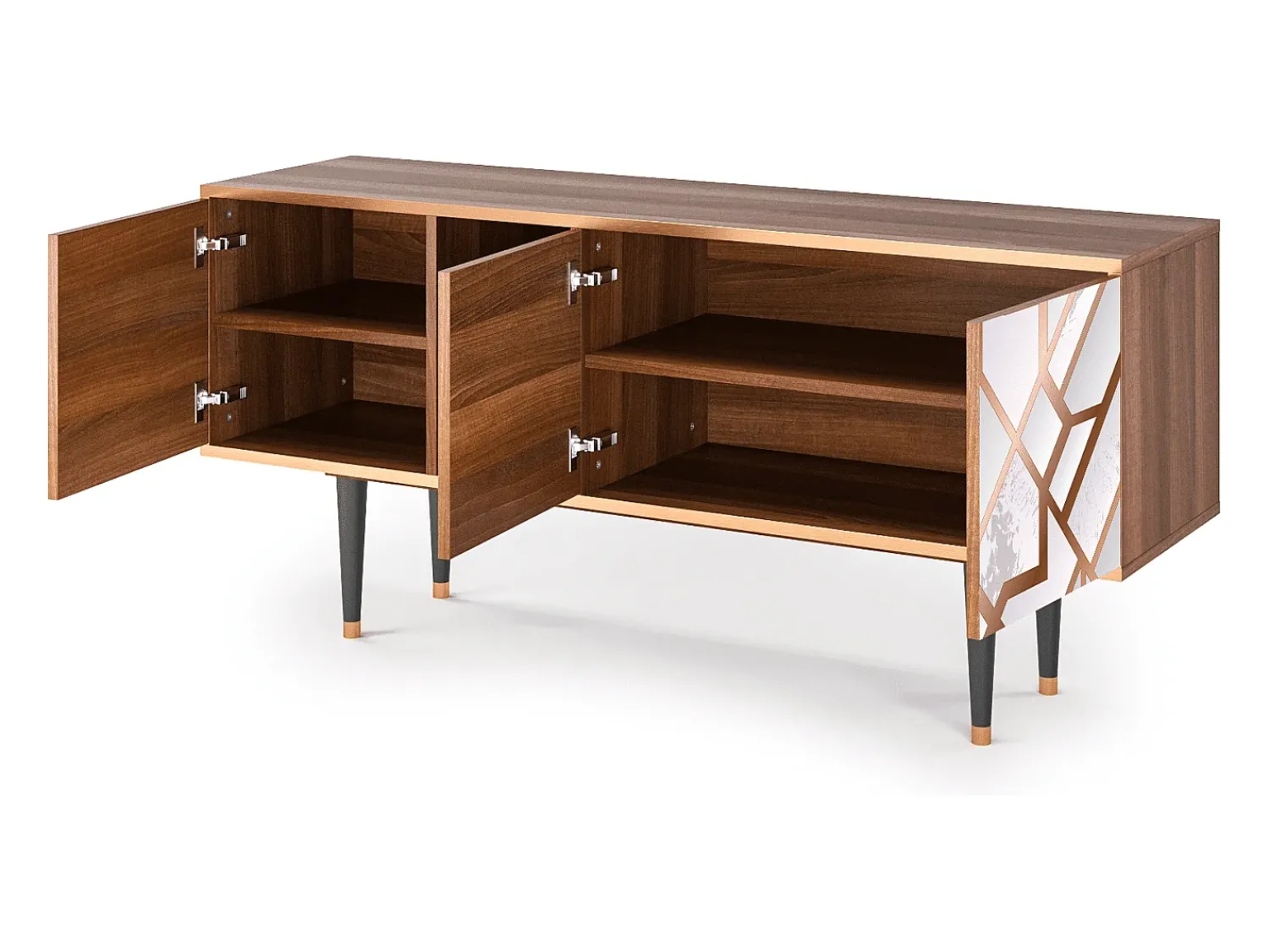 Mueble de TV - 150х69х41 cm - T5 - Pastel Fairytale, Nogueira^ Móvel De Tv