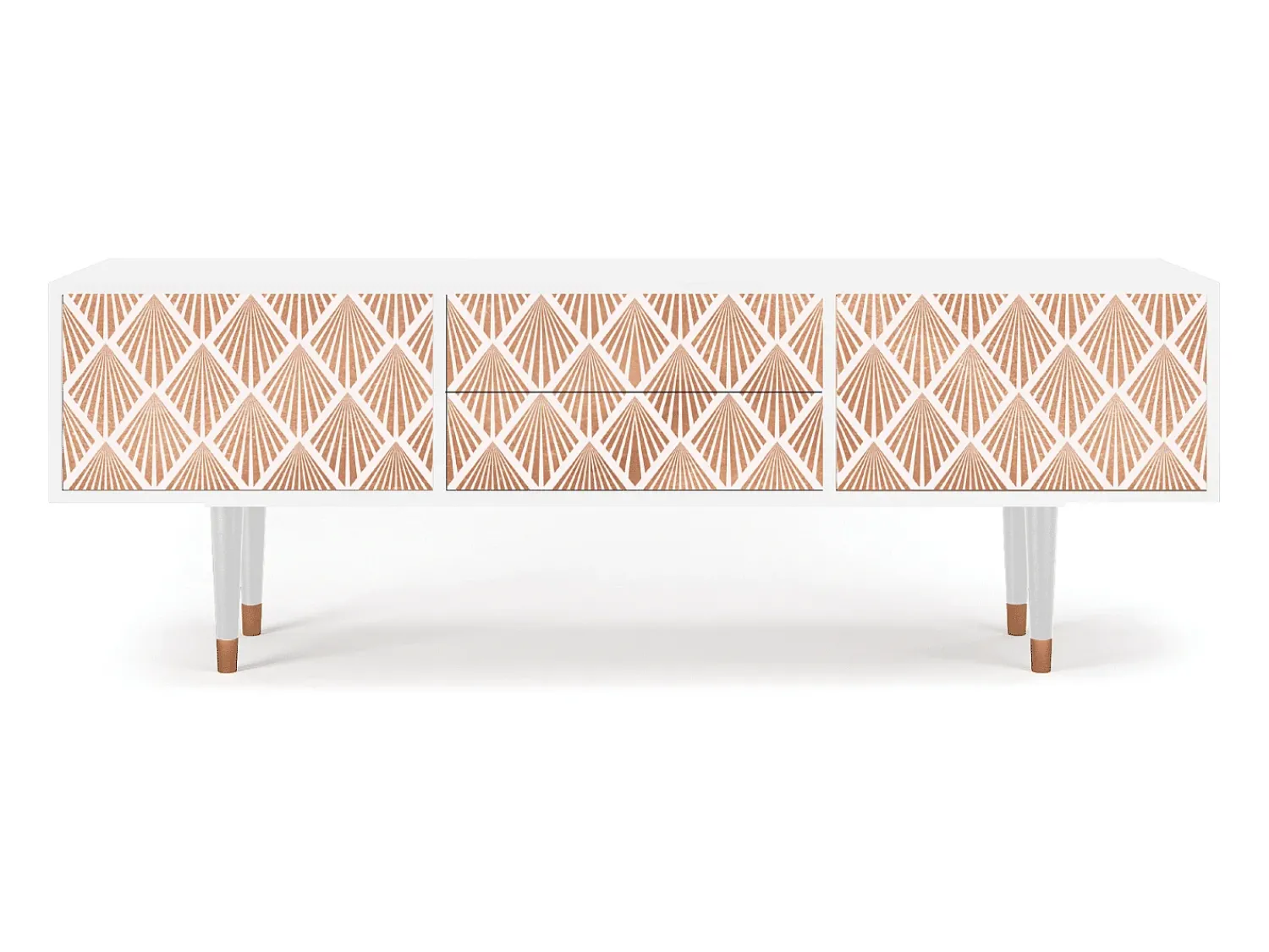 Móvel De Tv| Mueble de TV - 170х59х48 cm - T4 - Pastel Sunrise, Branco Bege