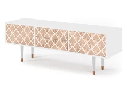 Móvel De Tv| Mueble de TV - 170х59х48 cm - T4 - Pastel Sunrise, Branco Bege