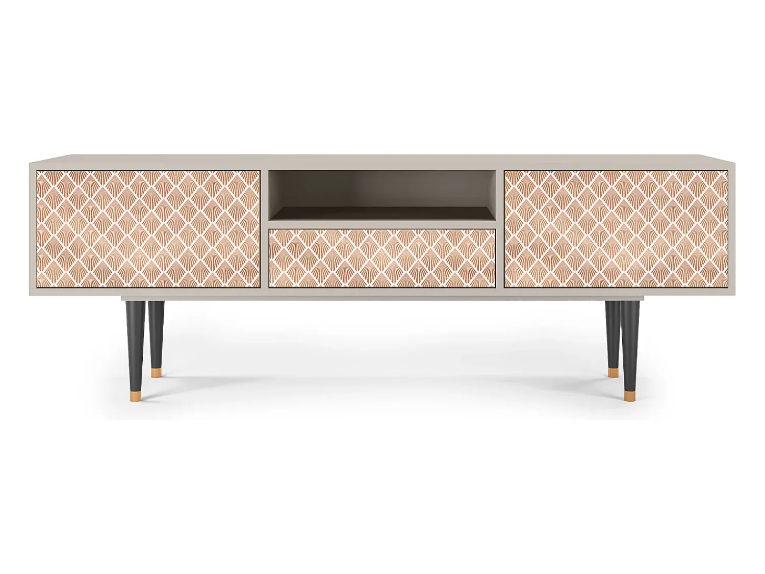 Móvel De Tv* Mueble de TV - 170х59х41 cm - T6 - Pastel Sunrise, Areia Bege