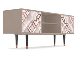 Móvel De Tv| Mueble de TV - 170х69х48 cm - T2 - Pastel Fairytale, Latte Bege