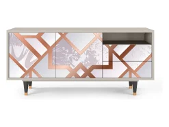 Mueble de TV - 125х56х41 cm - T7 - Pastel Fairytale, Areia^ Móvel De Tv