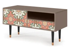Móvel De Tv* Mueble de TV - 115х59х48 cm - T3 - Peach Grove, Latte Bege