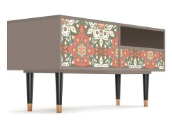 Móvel De Tv* Mueble de TV - 115х59х48 cm - T3 - Peach Grove, Latte Bege