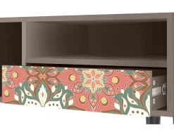 Móvel De Tv* Mueble de TV - 115х59х48 cm - T3 - Peach Grove, Latte Bege