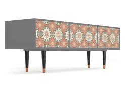 Móvel De Tv* Mueble de TV - 170х59х48 cm - T4 - Peach Grove, Cinza Cinzento