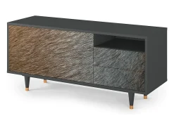 Móvel De Tv| Mueble de TV - 125х56х41 cm - T7 - Peanut Hair, Antracite Cinza antracite