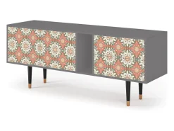Mueble de TV - 170х69х48 cm - T1 - Peach Grove, Cinza^ Móvel De Tv