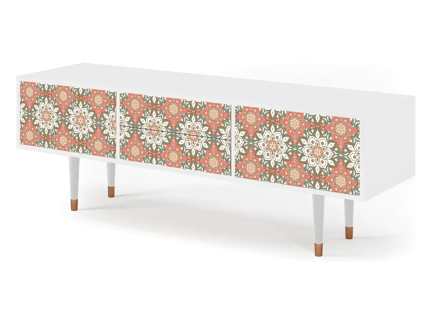 Móvel De Tv| Mueble de TV - 170х59х48 cm - T4 - Peach Grove, Branco Bege