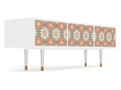 Móvel De Tv| Mueble de TV - 170х59х48 cm - T4 - Peach Grove, Branco Bege