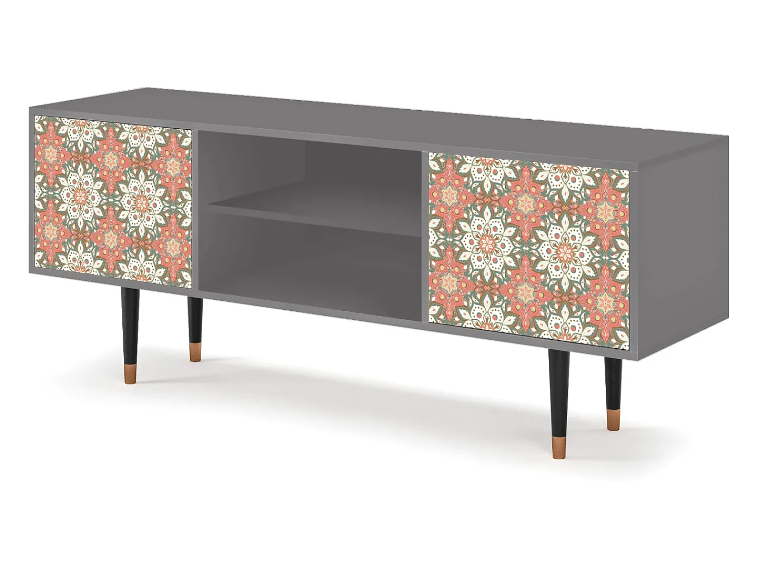 Móvel De Tv| Mueble de TV - 170х69х48 cm - T2 - Peach Grove, Cinza Cinzento