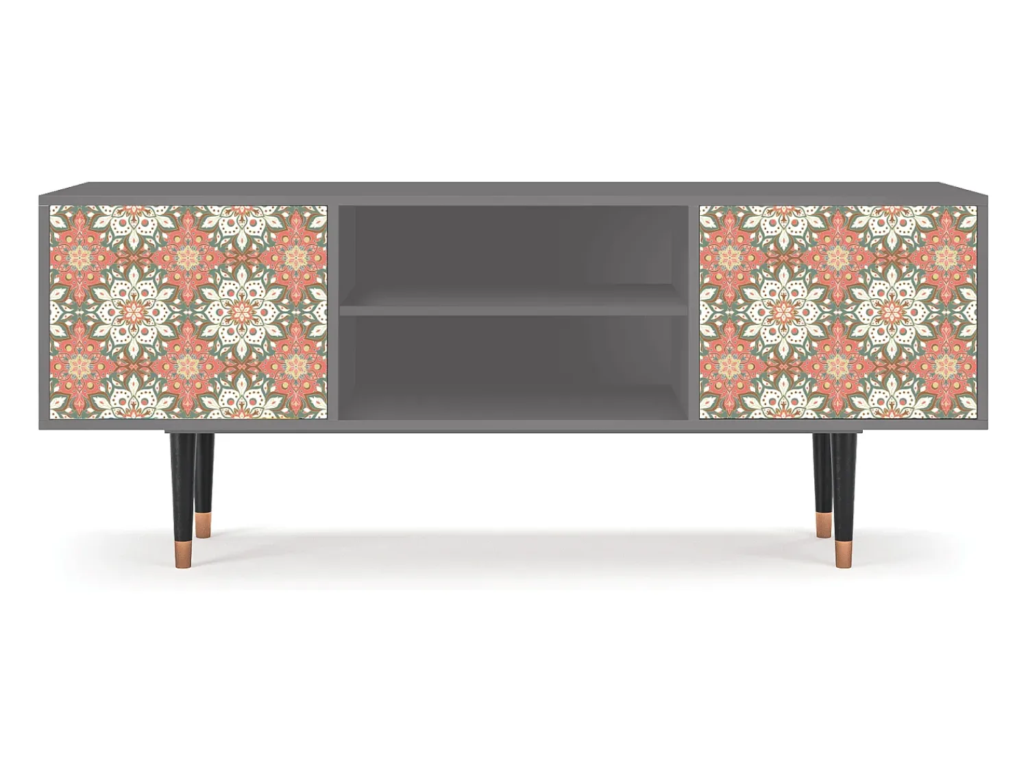 Móvel De Tv| Mueble de TV - 170х69х48 cm - T2 - Peach Grove, Cinza Cinzento