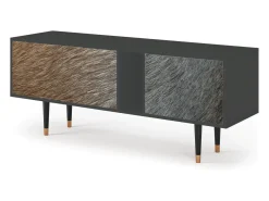 Móvel De Tv* Mueble de TV - 170х69х48 cm - T1 - Peanut Hair, Antracite Cinza antracite