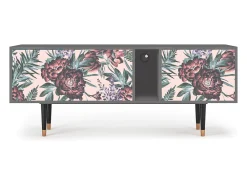 Discount Mueble de TV - 170х69х48 cm - T1 - Peach Peonies, Cinza Cinzento