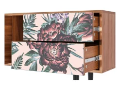 Mueble de TV - 170х69х48 cm - T1 - Peach Peonies, Nogueira^ Móvel De Tv