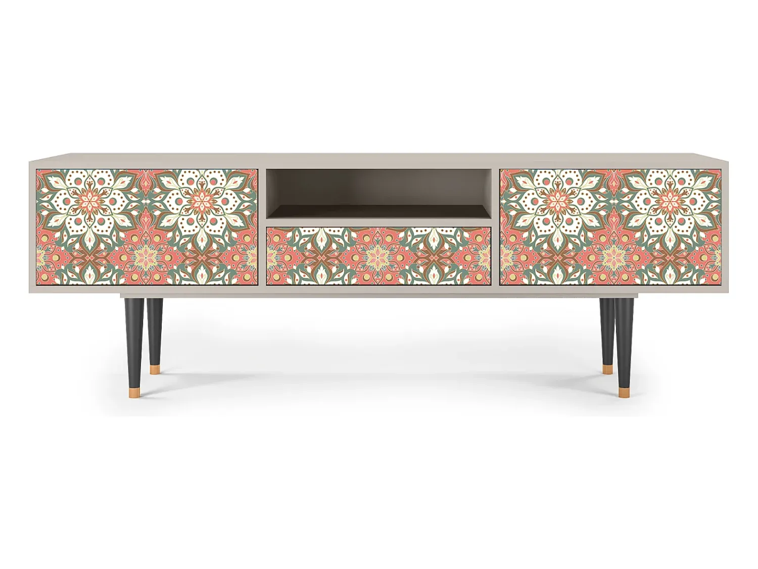 Móvel De Tv| Mueble de TV - 170х59х41 cm - T6 - Peach Grove, Areia Bege