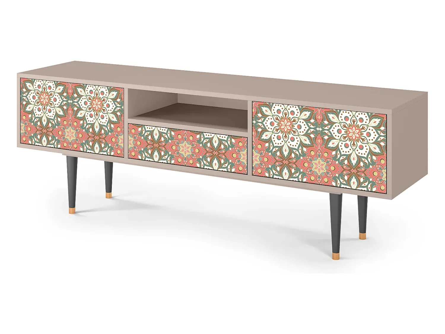 Móvel De Tv| Mueble de TV - 170х59х41 cm - T6 - Peach Grove, Areia Bege