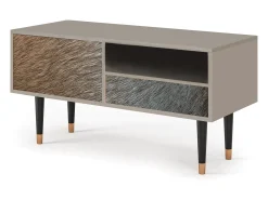 New Mueble de TV - 115х59х48 cm - T3 - Peanut Hair, Areia Bege