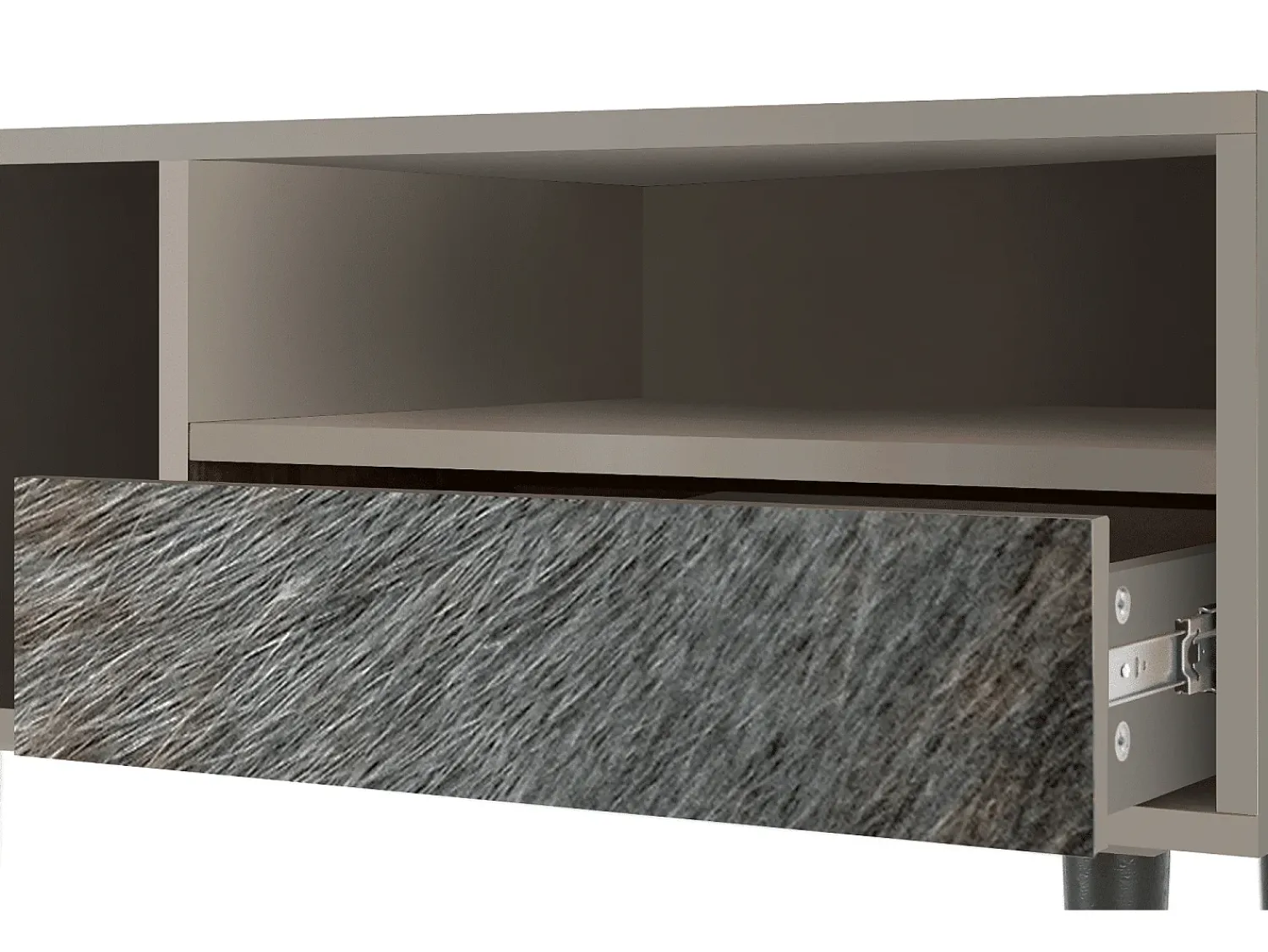 New Mueble de TV - 115х59х48 cm - T3 - Peanut Hair, Areia Bege