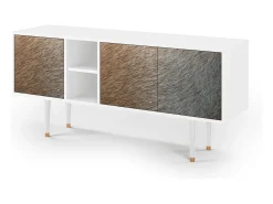 Sale Mueble de TV - 150х69х41 cm - T5 - Peanut Hair, Branco Bege