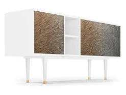 Sale Mueble de TV - 150х69х41 cm - T5 - Peanut Hair, Branco Bege