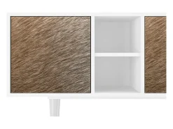 Sale Mueble de TV - 150х69х41 cm - T5 - Peanut Hair, Branco Bege