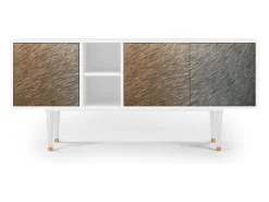 Sale Mueble de TV - 150х69х41 cm - T5 - Peanut Hair, Branco Bege