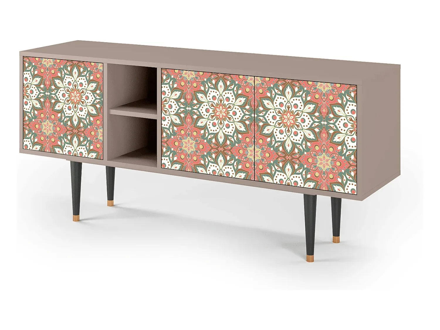 Móvel De Tv* Mueble de TV - 150х69х41 cm - T5 - Peach Grove, Latte Bege