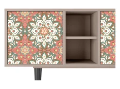 Móvel De Tv* Mueble de TV - 150х69х41 cm - T5 - Peach Grove, Latte Bege