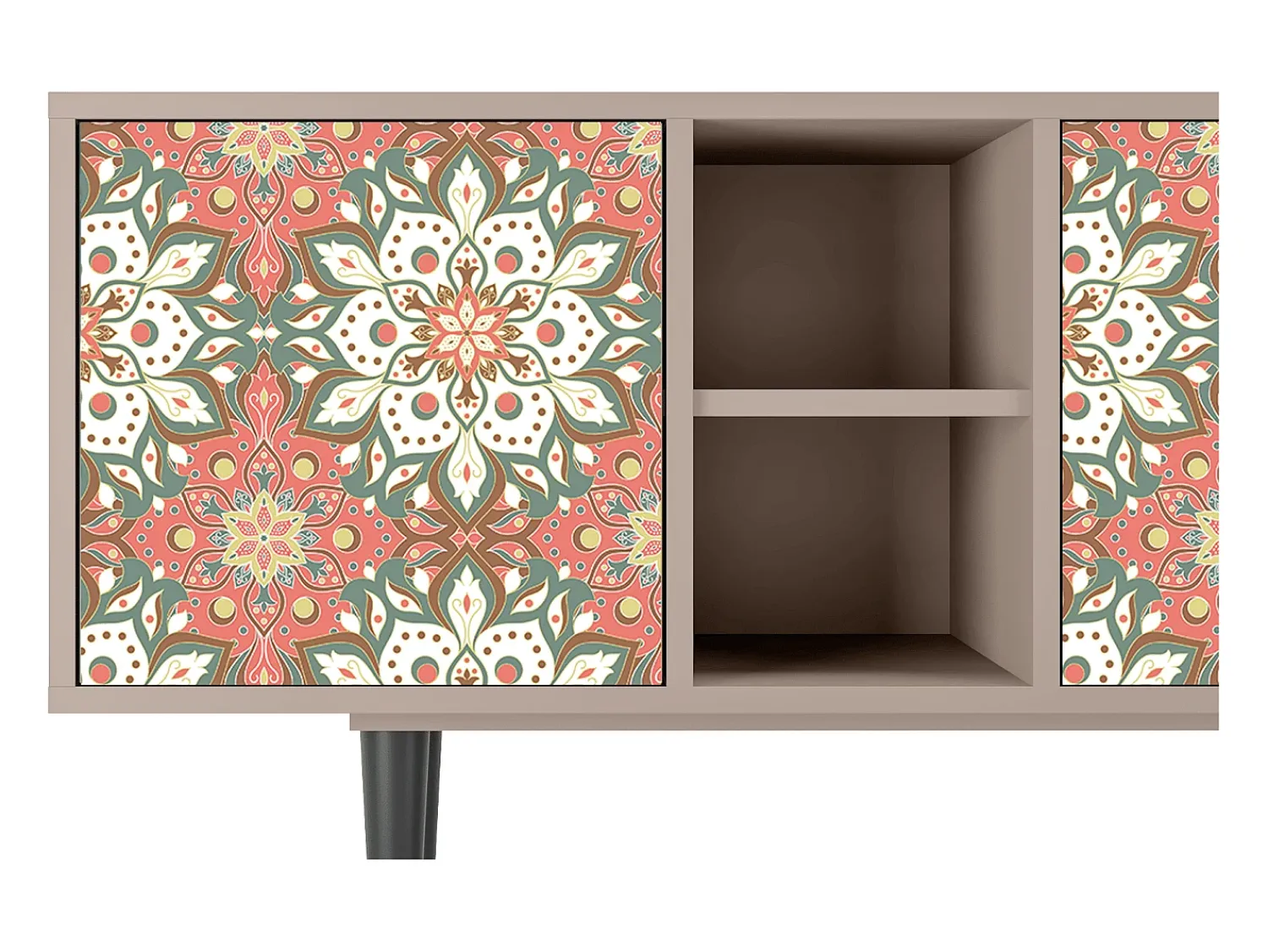 Móvel De Tv* Mueble de TV - 150х69х41 cm - T5 - Peach Grove, Latte Bege