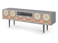 Móvel De Tv* Mueble de TV - 170х59х41 cm - T6 - Peach Grove, Cinza Cinzento